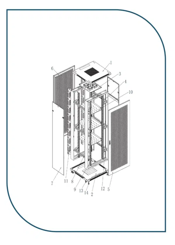 ProRack (PR-FG8842) 42U 800*800 Standing server rack