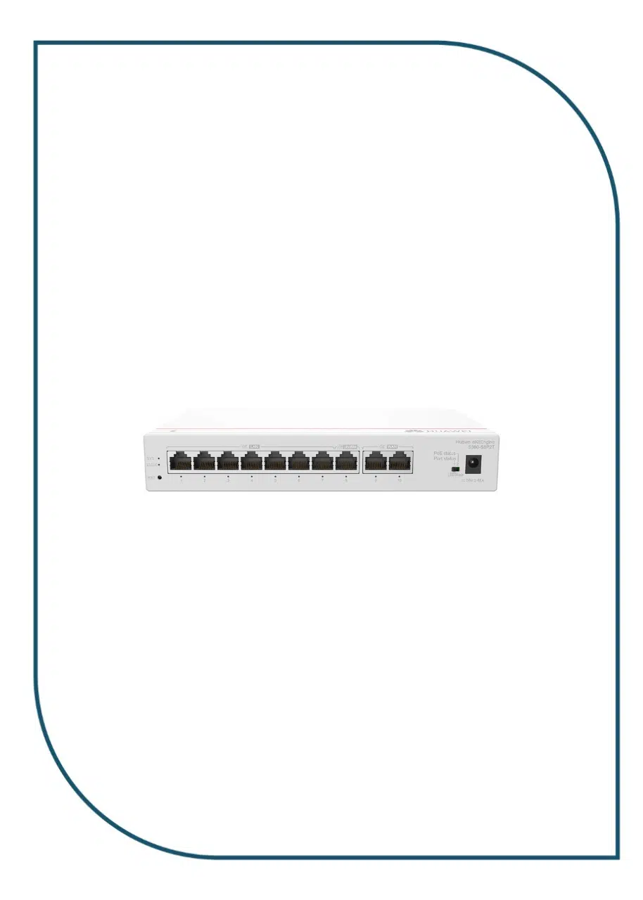 Huawei 2*GE WAN, 8*GE LAN (PoE+, 124W) 300 Max Users (S380-S8P2T) S380-S8P2T