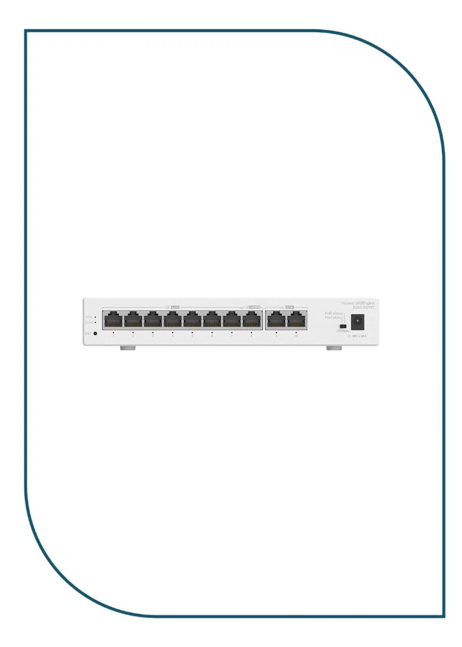 Huawei 2*GE WAN, 8*GE LAN (PoE+, 124W) 300 Max Users (S380-S8P2T) S380-S8P2T