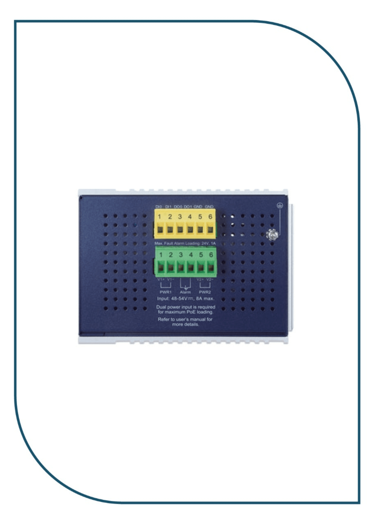 Planet Industrial Switch - DIN-Rail L2+/L3 Manageable Gigabit POE Switch (IGS-20160HPT) - Image 2