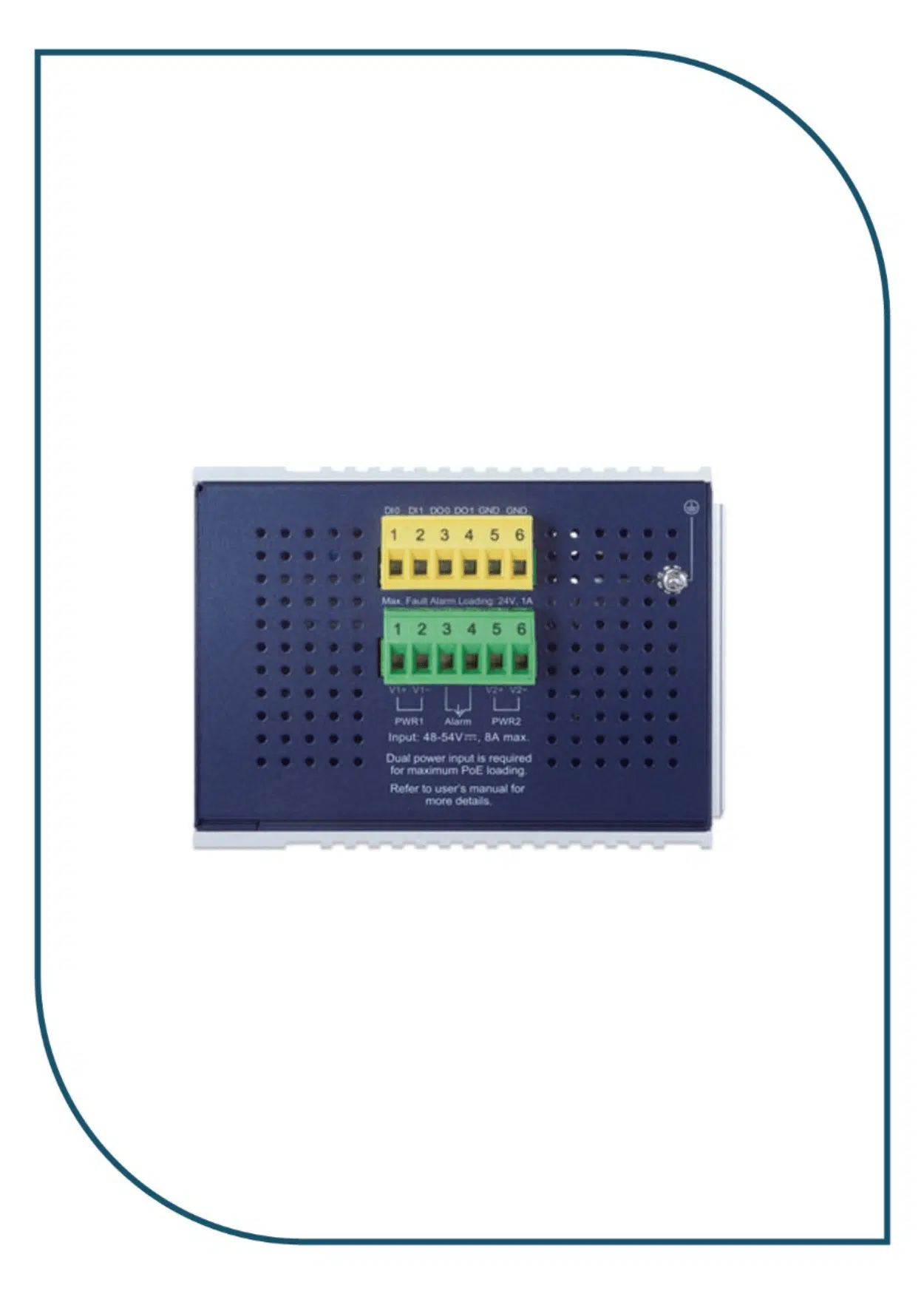 Planet Industrial Switch - DIN-Rail L2+/L3 Manageable Gigabit POE Switch (IGS-20160HPT) - Image 2