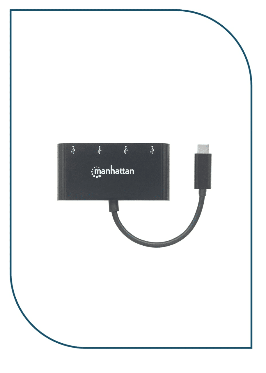 Manhattan (CV259) USB 3.1Gen 1 Type-C Hub 4 Type-A Ports Bus Power CV259