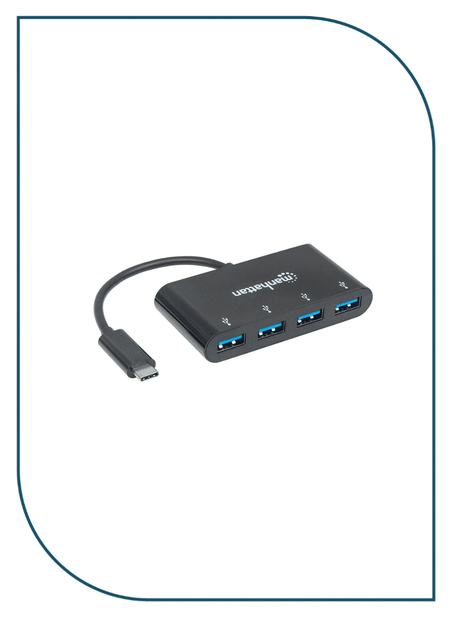 Manhattan (CV259) USB 3.1Gen 1 Type-C Hub 4 Type-A Ports Bus Power CV259