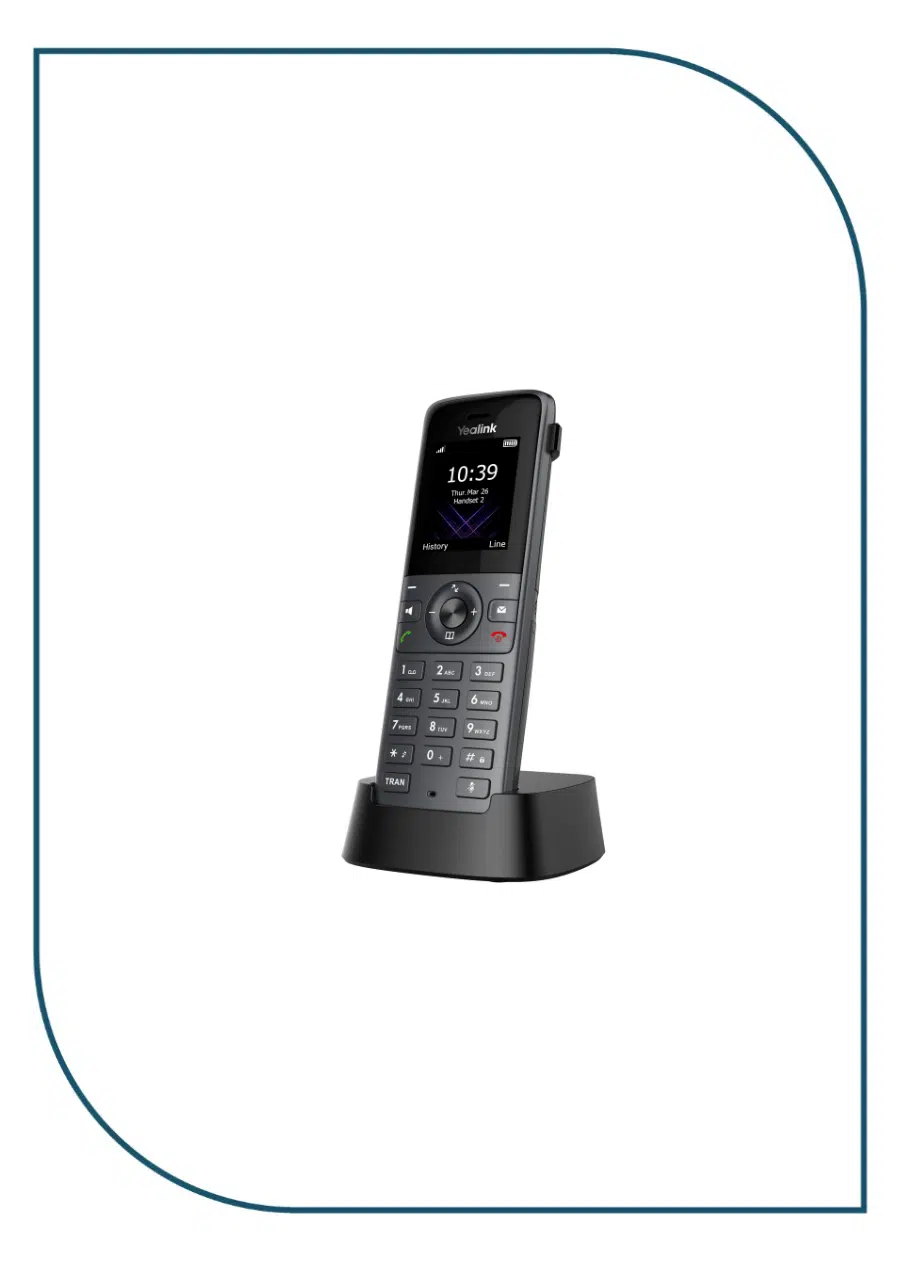 W73H 4 Yealink W73H wireless IP phone DECT Handset - Image 3