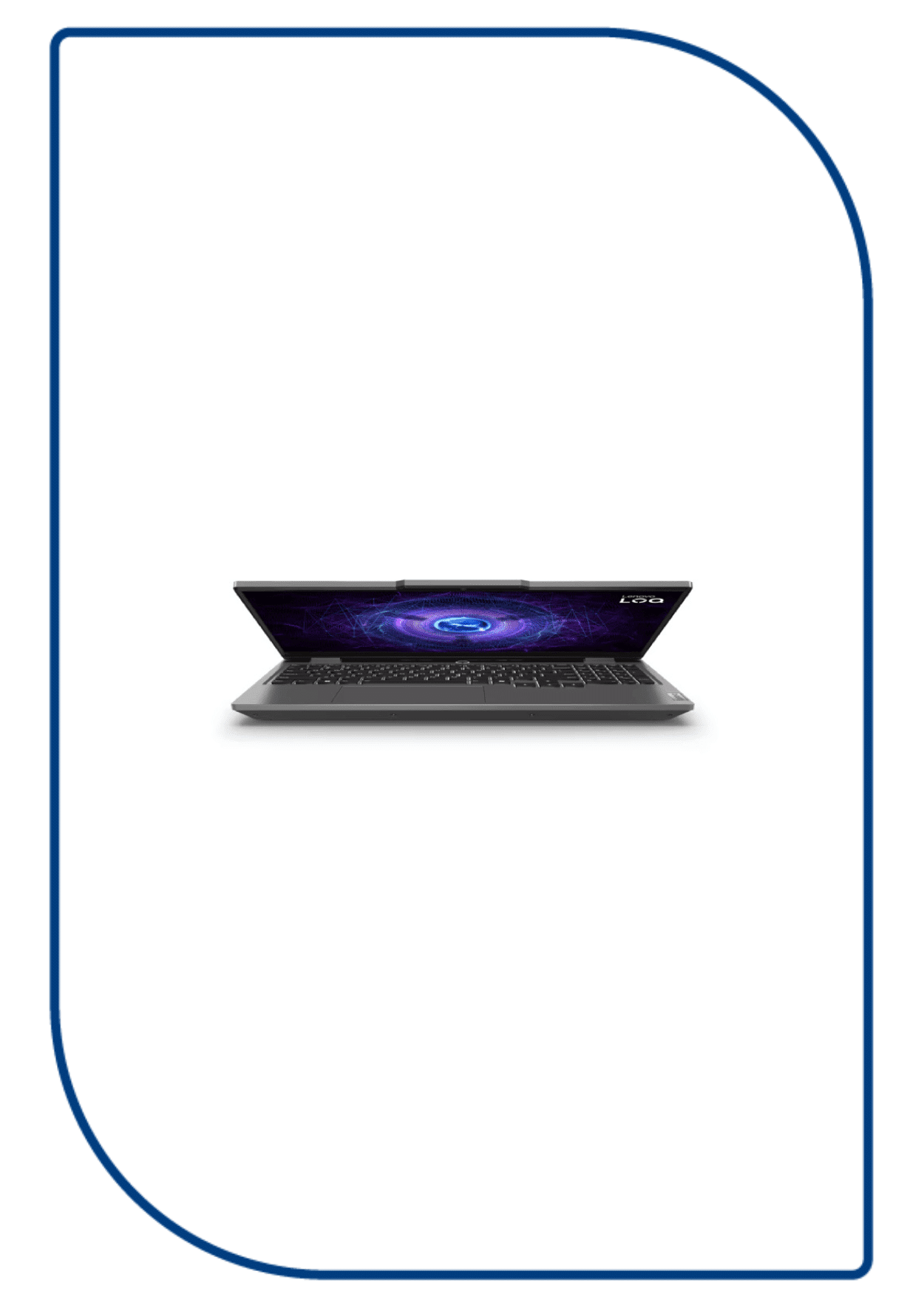 Lenovo LOQ 15IAX9 Laptop, Intel Core i5-12450HX, 512GB SSD, 8GB RAM, 15.6 Inch FHD 144Hz Display, Nvidia GeForce RTX 3050 6GB, Dos- Luna Grey - Image 3