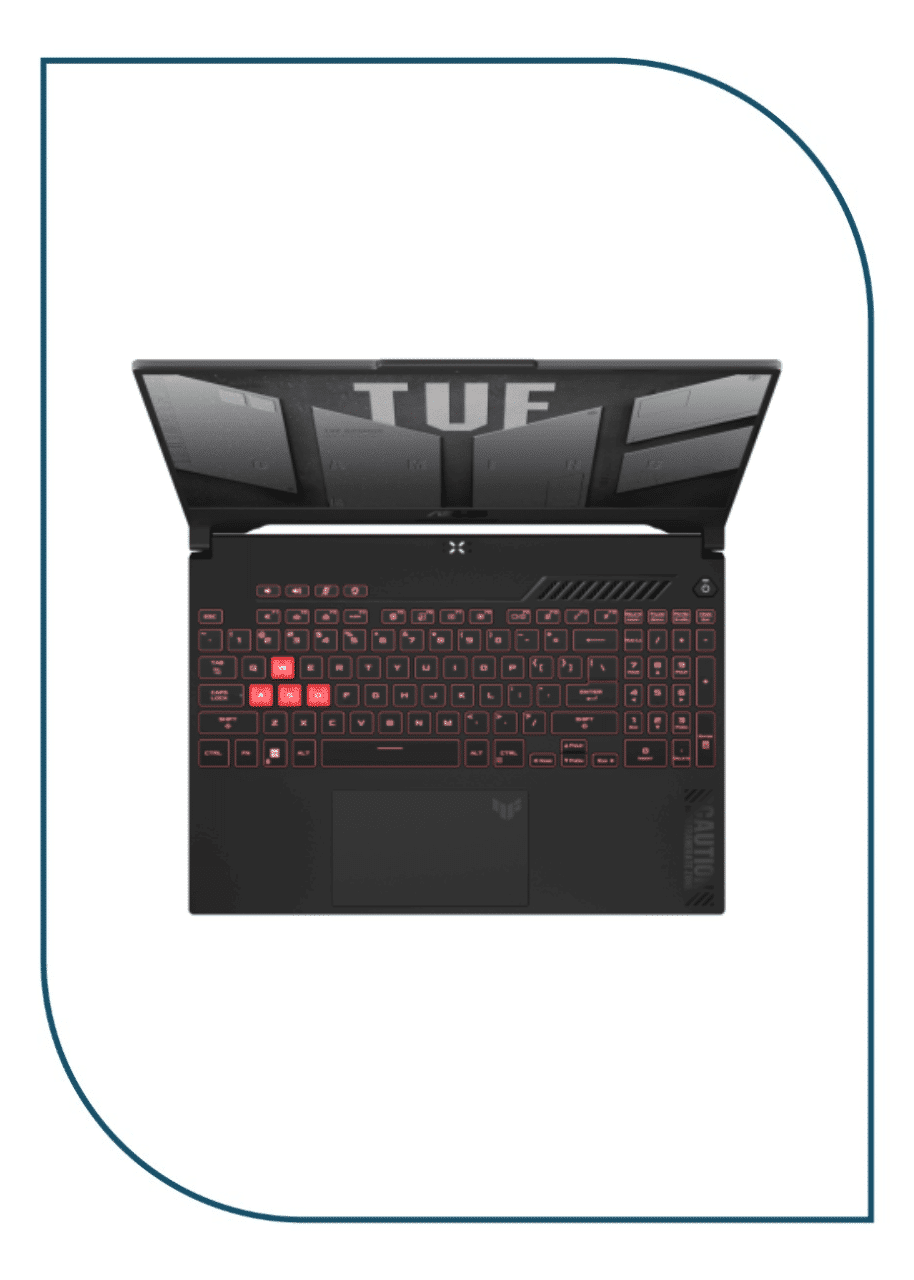 Asus Tuf Gaming A15 (FA507NUR-LP007W) AMD R7-7435HS-16GB RAM DDR5-SSD 512GB-RTX4050-6GB-15.6 Inch FHD 144Hz-Win11-Jaeger Gray 90NR0JP8-M001K0