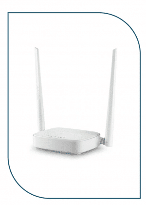 Tenda N301 Wireless N300 Easy Setup Router, 4 Ports, 2 Antenna, 10/100Mbps - White N301