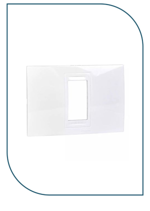 Schneider MGU4.101.18 | Unica Allegro – cover frame – 1 module – white