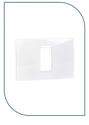 Schneider MGU4.101.18 | Unica Allegro – cover frame – 1 module – white