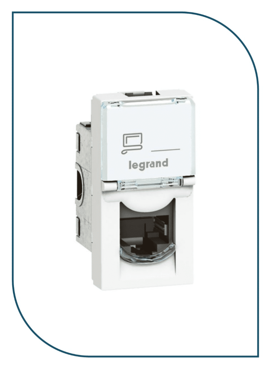 LEGRAND Arteor - RJ45 socket category 6 UTP 1 module White (572302) 572302