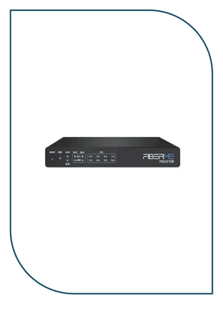 FiberMe FAG3108 FXS Gateway FAG3108