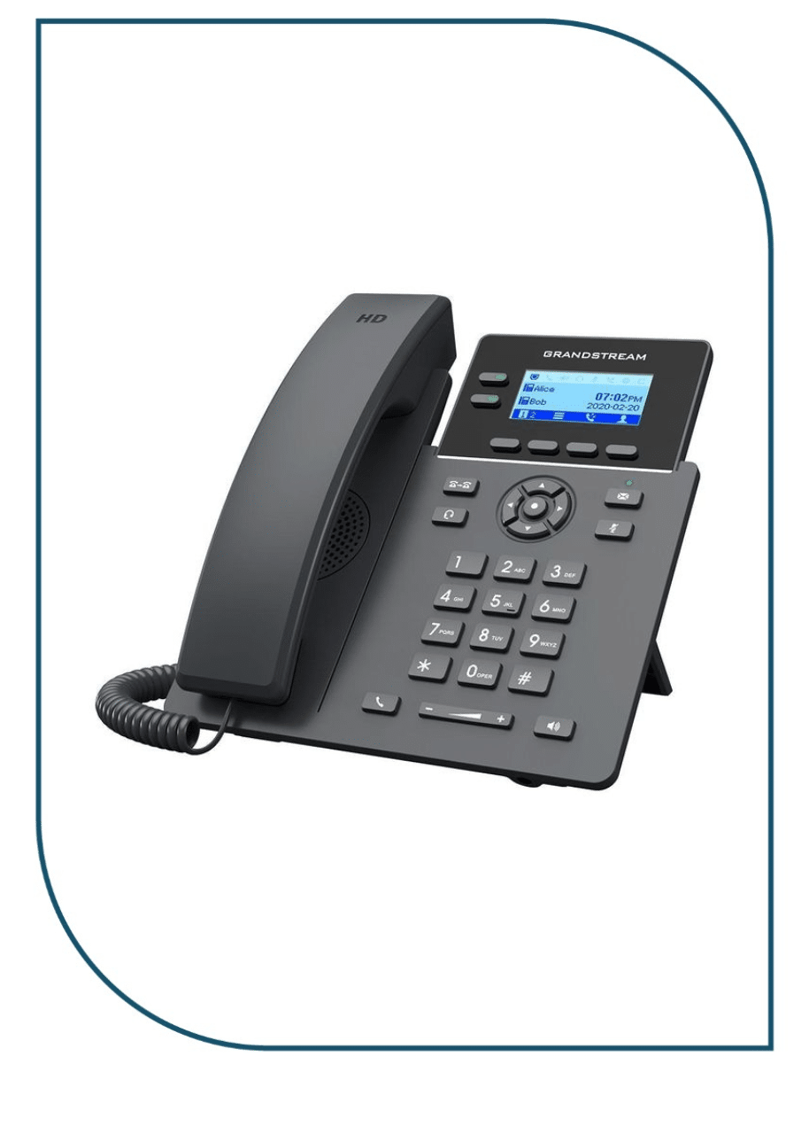Grandstream (GRP2602W) 2-Line Essential IP Phone (4 SIP Accounts, Wi-Fi 6) Granstream GRP2602W