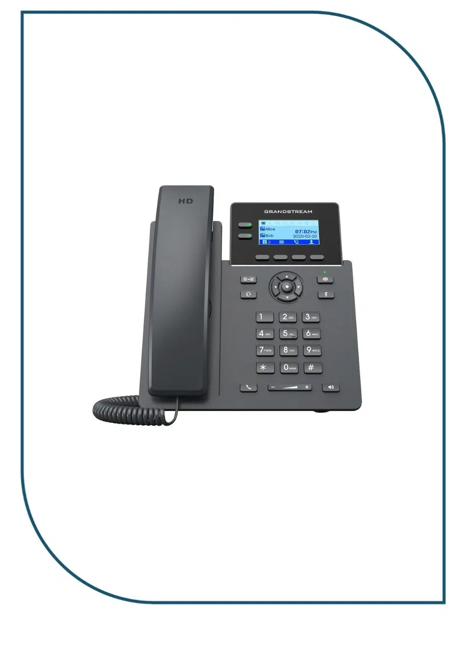 Granstream GRP2602W 2-Line Essential IP Phone 4 SIP accounts Wi-Fi 6 Granstream GRP2602W