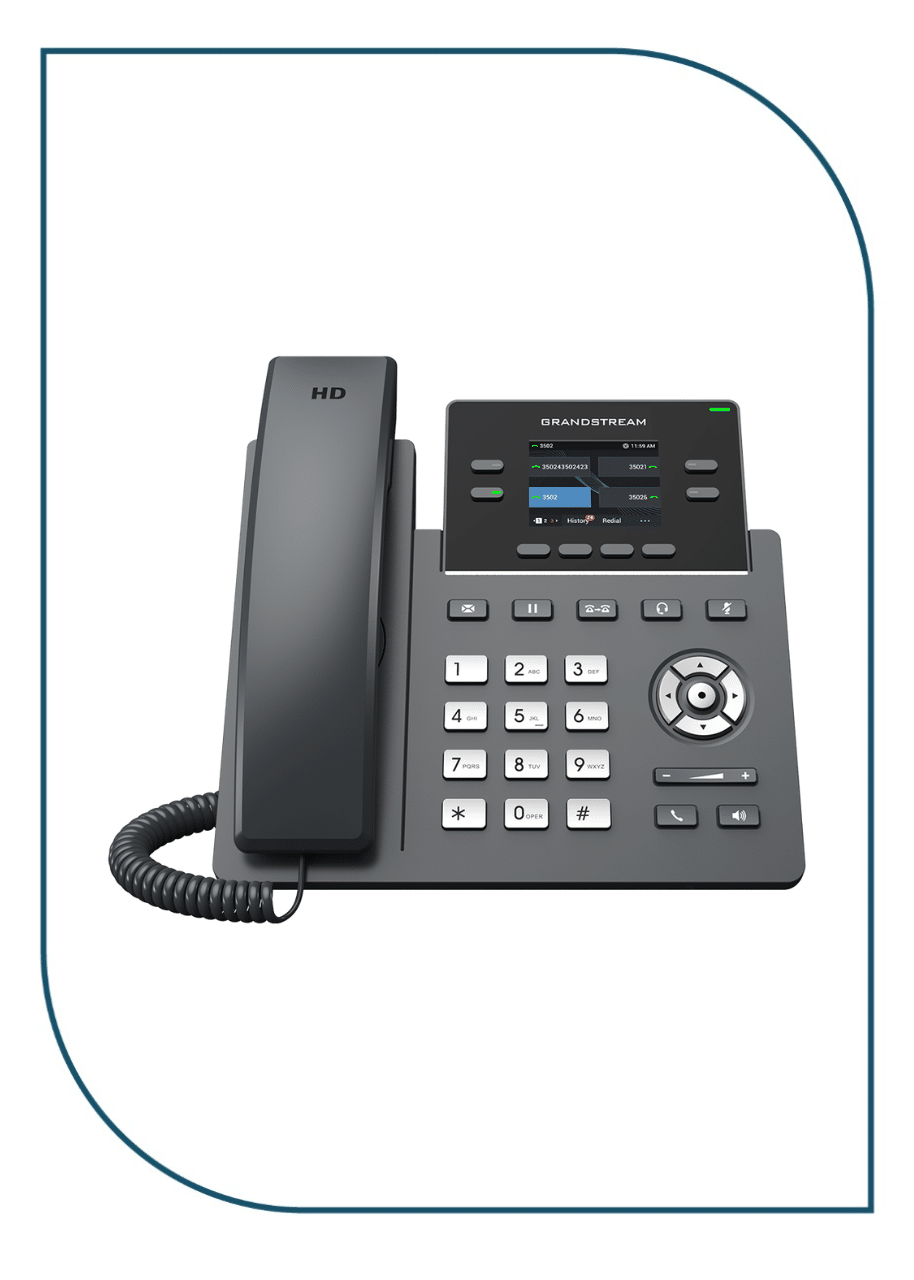 Grandstream GRP2612P 4-Line Professional IP Phone Designed for Mass Deployment and Easy Management GRP2612P