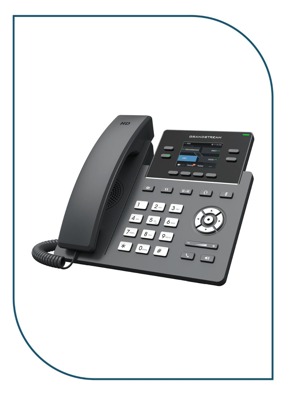 Grandstream GRP2612P 4-Line Professional IP Phone Designed for Mass Deployment and Easy Management GRP2612P