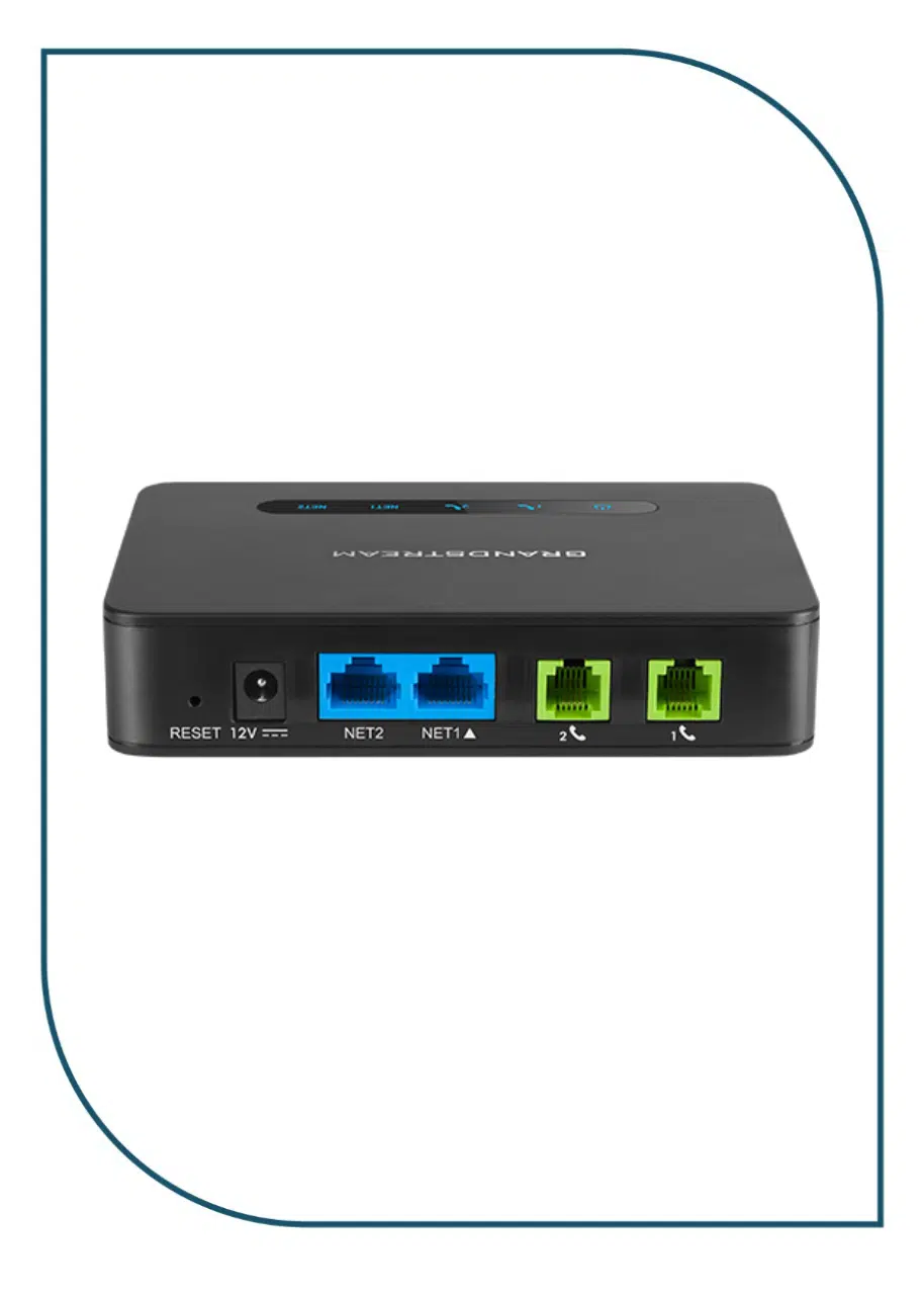 Grandstream (HT812 v2) Powerful 2-Port ATA with Gigabit NAT Router HT812 v2