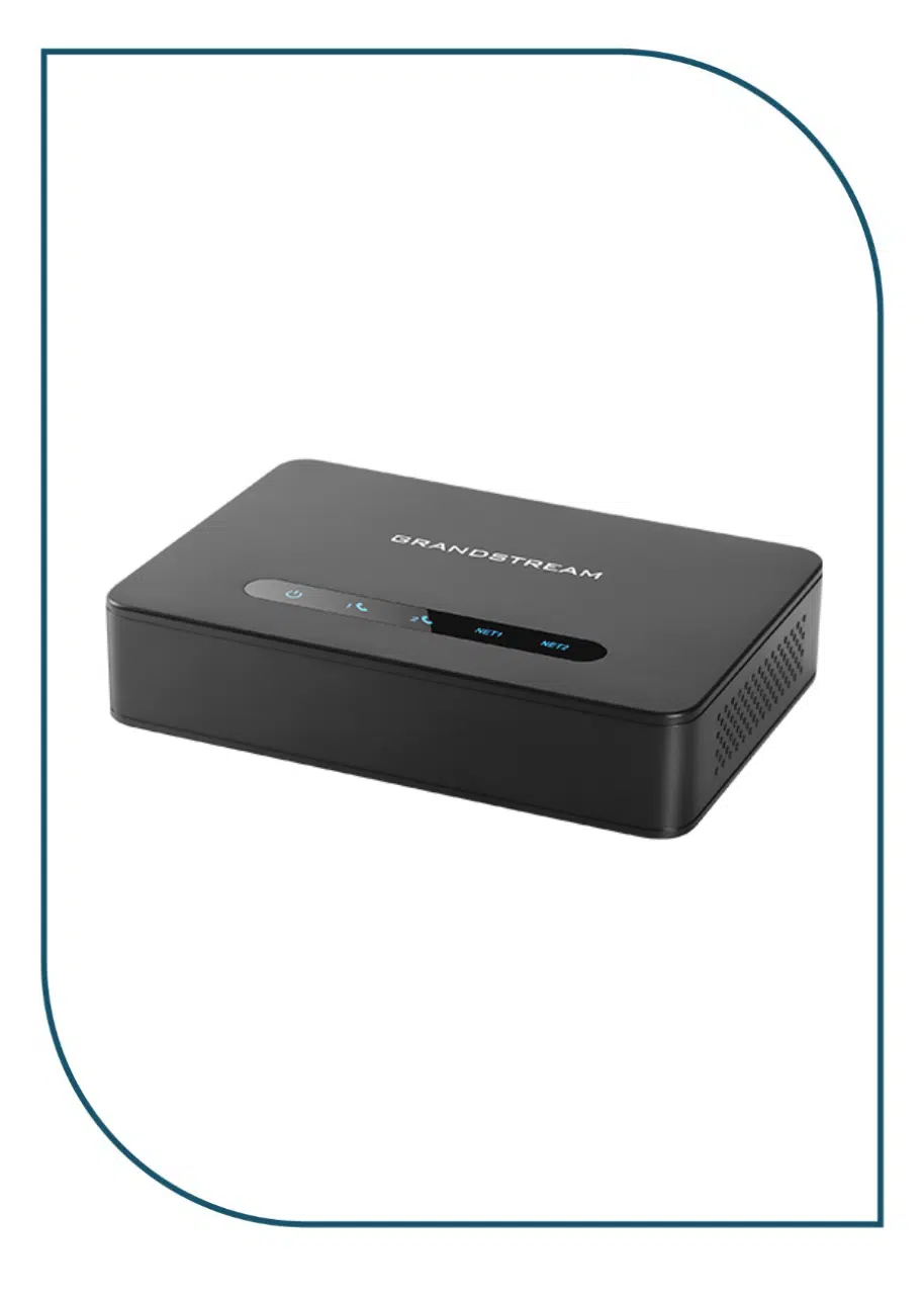Grandstream (HT812 v2) Powerful 2-Port ATA with Gigabit NAT Router HT812 v2