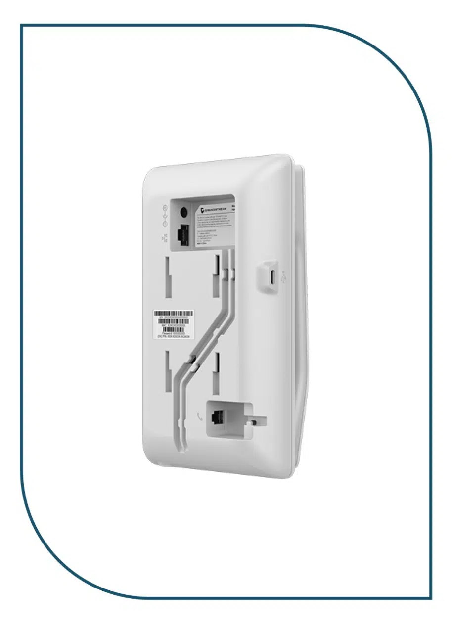 Grandstream GHP620W Hotel Table IP Phone, 2 SIP accounts, 2 lines, 1x Ethernet 10/100 no PoE, Wi-Fi, no LCD, 12V/0.5A PSU, White GHP620W