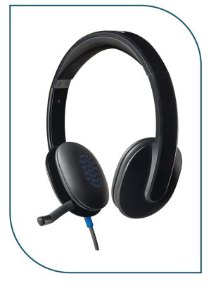 Logitech H540 Headset With Noise-Cancelling Mic - Black