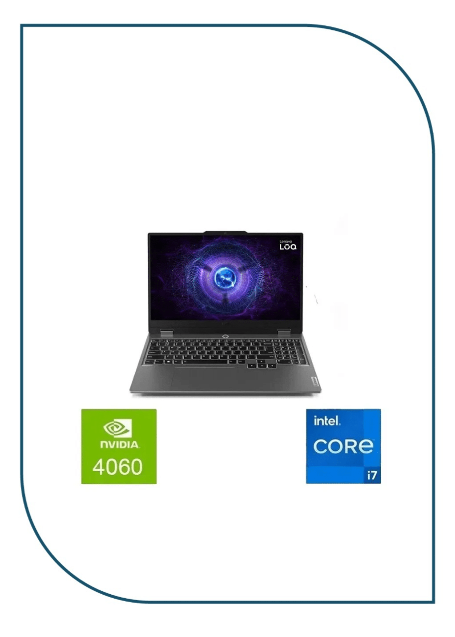 Lenovo LOQ 15IRX9 i7-14700HX-15.6 - 16GB - 512GB SSD - NVIDIA GeForce RTX 4060 8GB -Luna Grey Lenovo LOQ 15IRX9