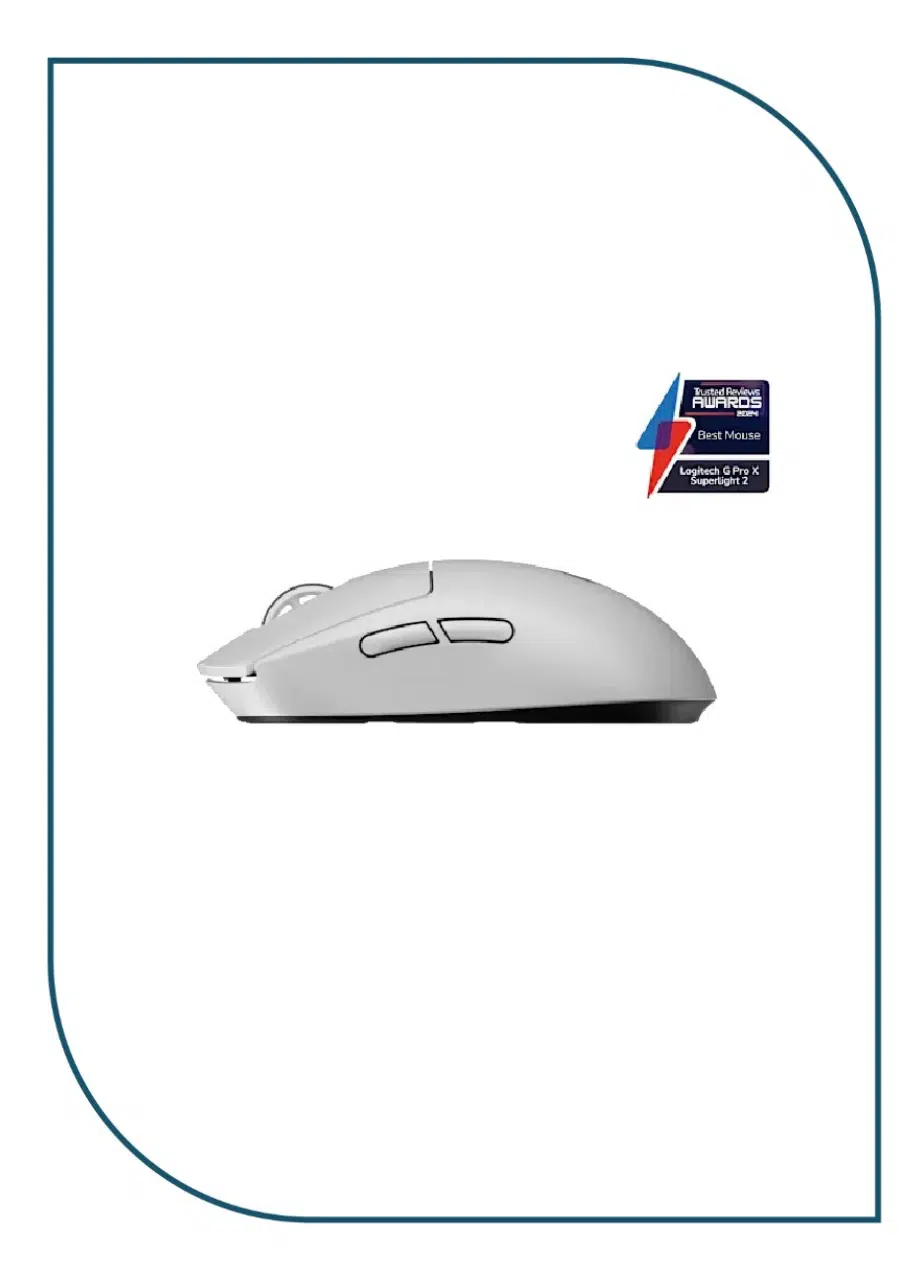 Logitech PRO X SUPERLIGHT 2 LIGHTSPEED Wireless Gaming Mouse – White - (910-006639) Logitech G PRO X SUPERLIGHT 2