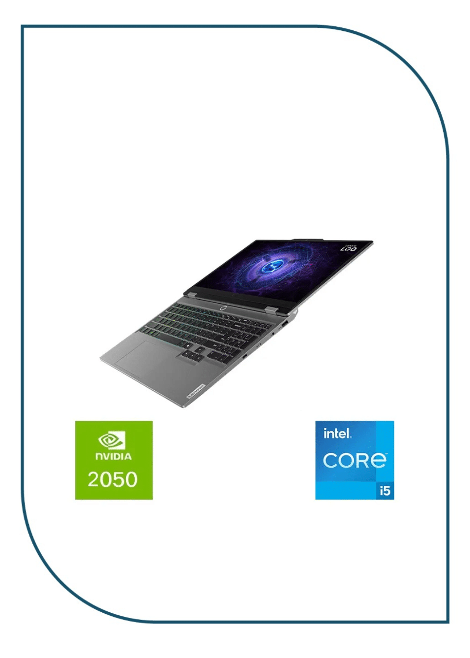 Lenovo LOQ 15IAX9 Intel Core i5-12450HX-12GB DDR5 -SSD 512GB - RTX 2050 4GB - 15.6-Inch FHD IPS 144Hz -Win 11-Grey Lenovo LOQ 15IAX9