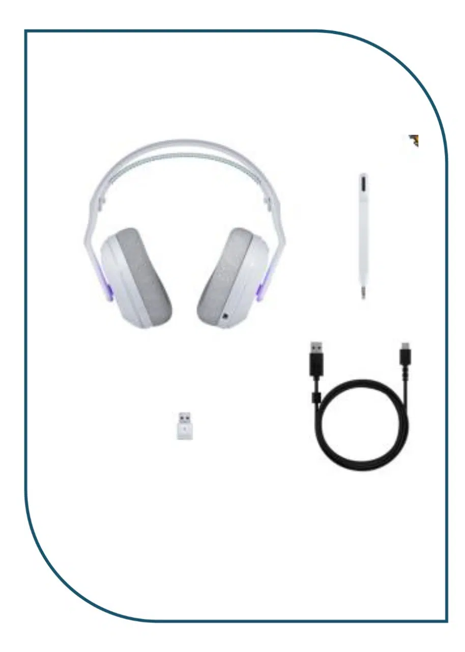 LOGITECH G522 LIGHTSPEED Wireless Gaming Headset - WHITE - EMEA28i-935 - 2.4GHZ (981-001550) G522 LIGHTSPEED