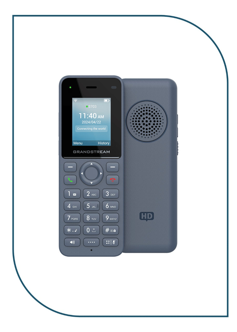 Grandstream (WP816) Cordless Wi-Fi IP Phone with Integrated Dual-Band 802.11a/b/g/n/ac/ax and 6-hour talk time WP816