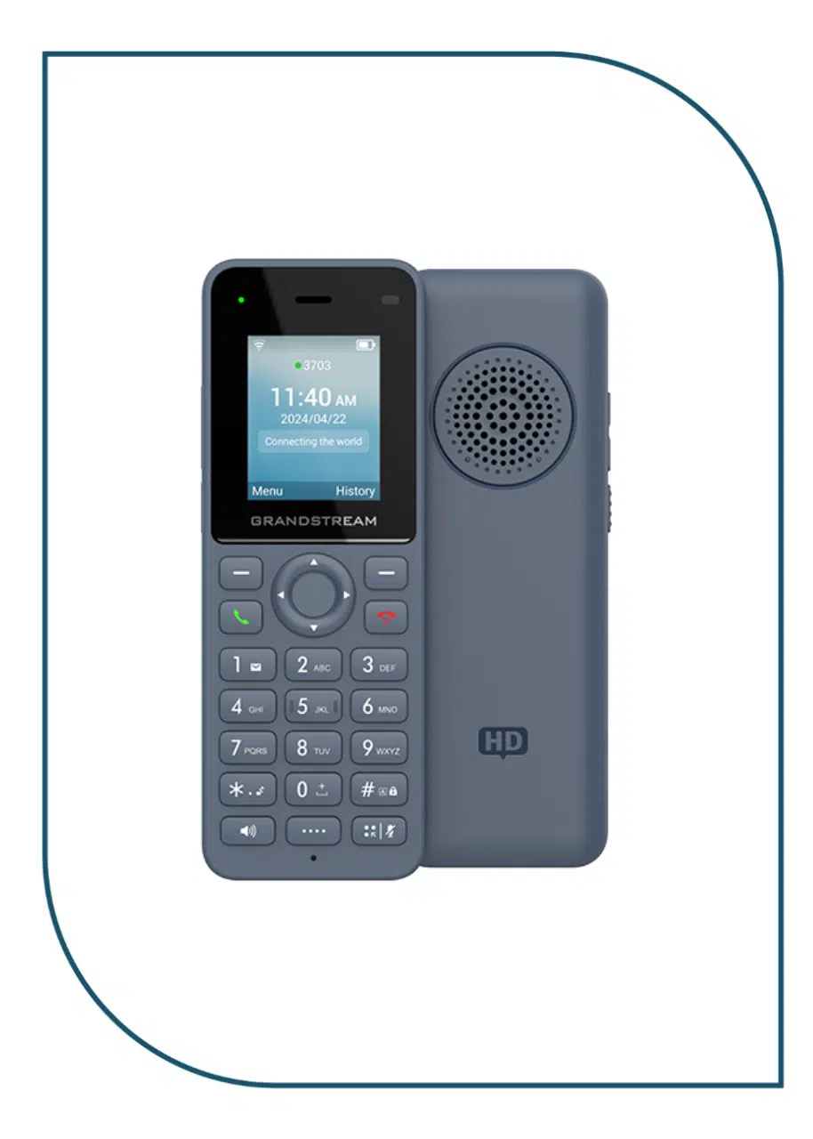 Grandstream (WP816) Cordless Wi-Fi IP Phone with Integrated Dual-Band 802.11a/b/g/n/ac/ax and 6-hour talk time WP816
