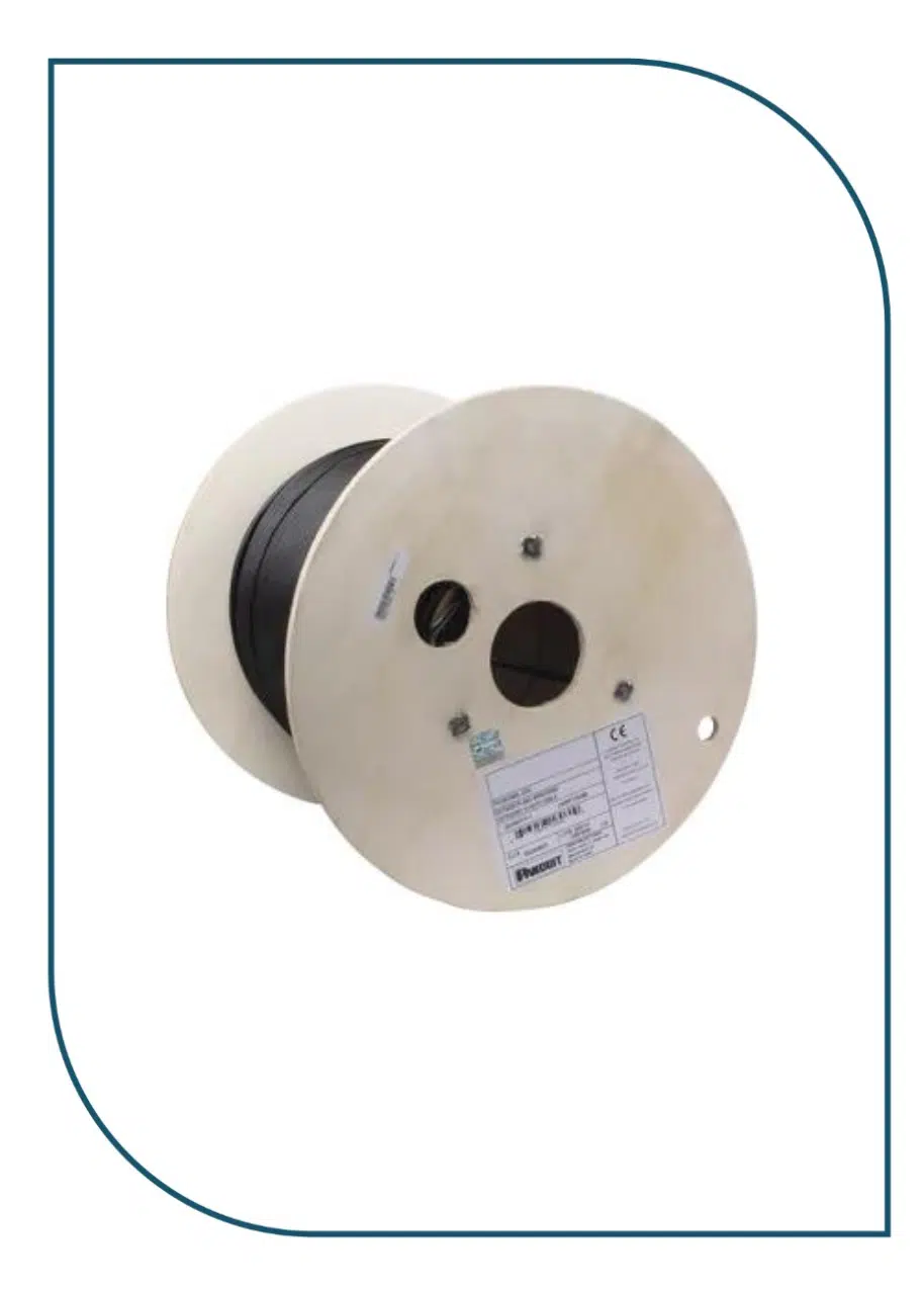 Panduit (PUO6C04) Copper Cable, Cat 6, 23 AWG, U/UTP, Outdoor, Black PUO6C04