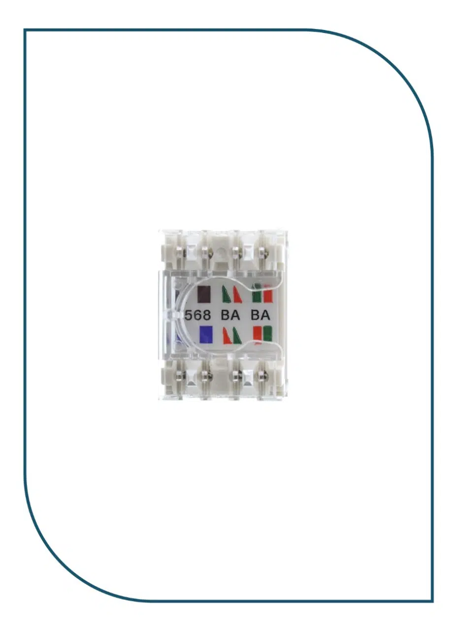 Panduit (NK688MWH) Bulk pack of 25, Cat6, 8-position, 8-wire, keystone punchdown jack modules. White. NK688MWH