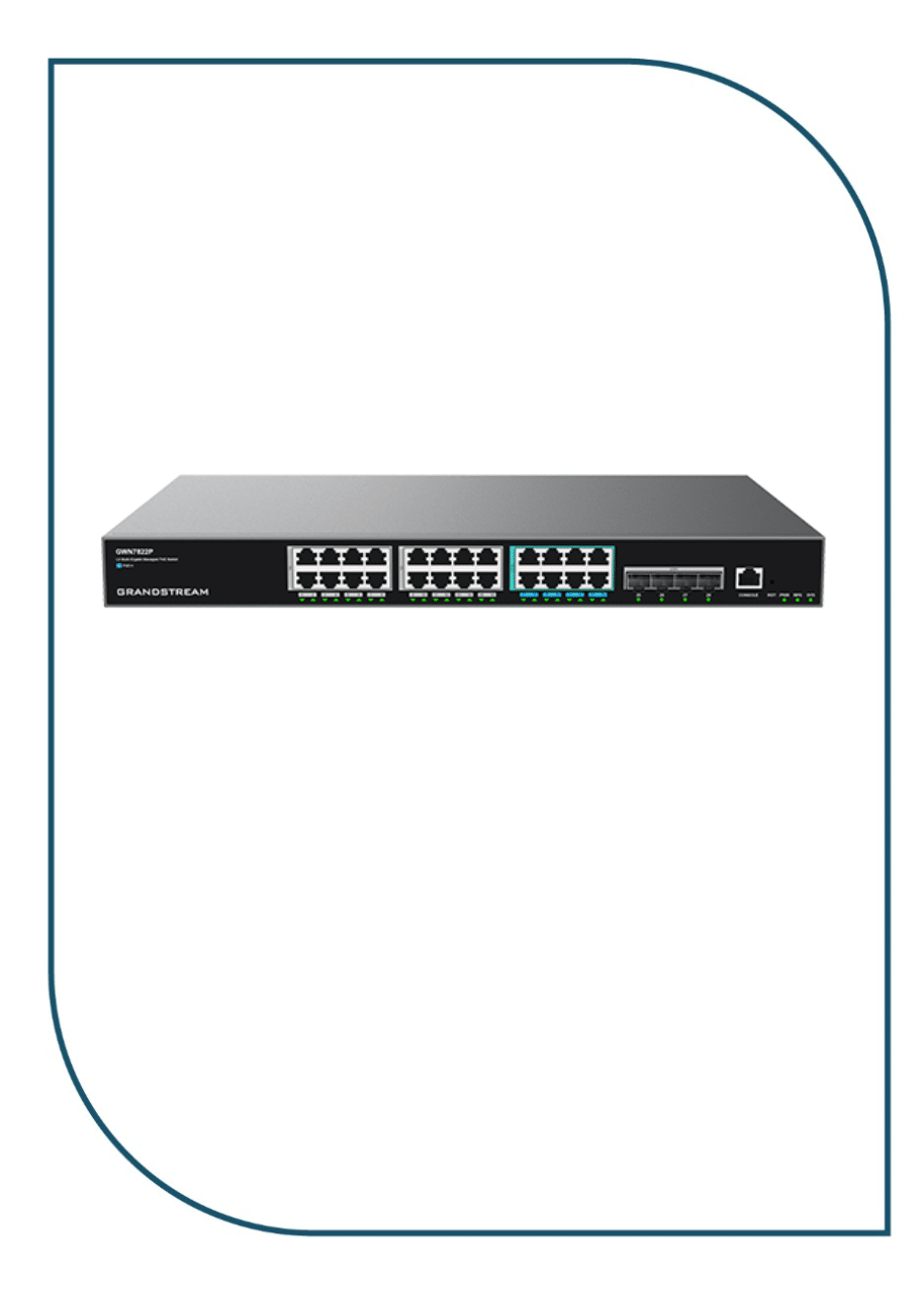 Grandstream (GWN7822P) Layer 3 Multi-Gigabit PoE Switch with 4x10G SFP+ GWN7822P