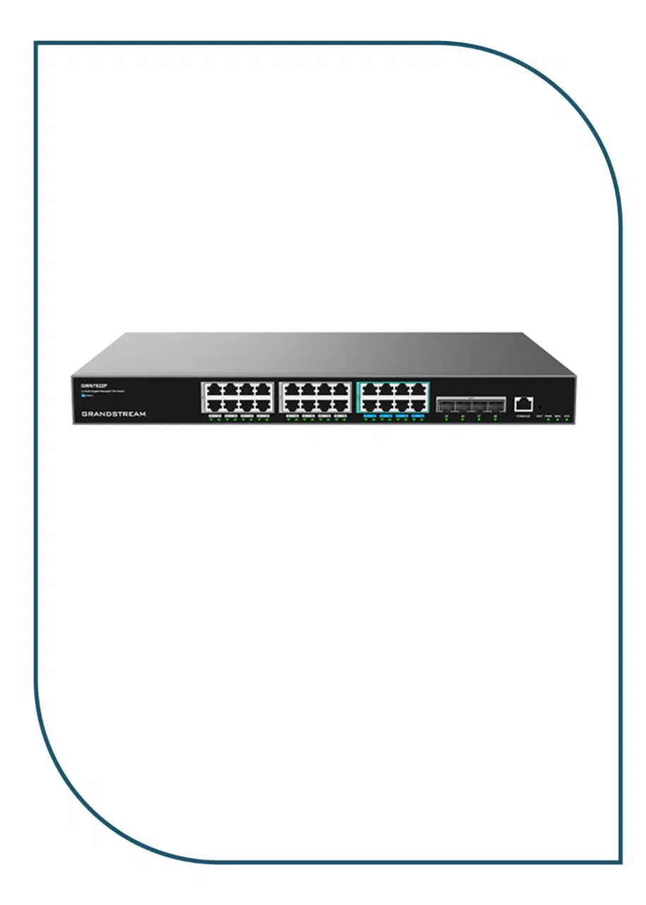 Grandstream (GWN7822P) Layer 3 Multi-Gigabit PoE Switch with 4x10G SFP+ GWN7822P