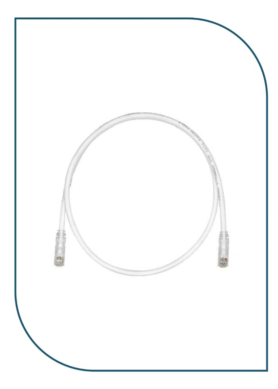 Panduit (NK6PC3MY) NetKey Cat 6 patch cord CM (3m) , Off White NK6PC3MY