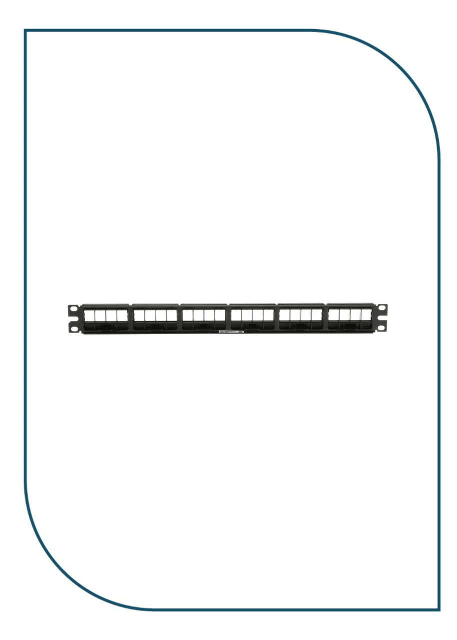 Panduit (NKPP24FMY) Netkey Patch Panel 24-Port Modular - Unloaded NKPP24FMY