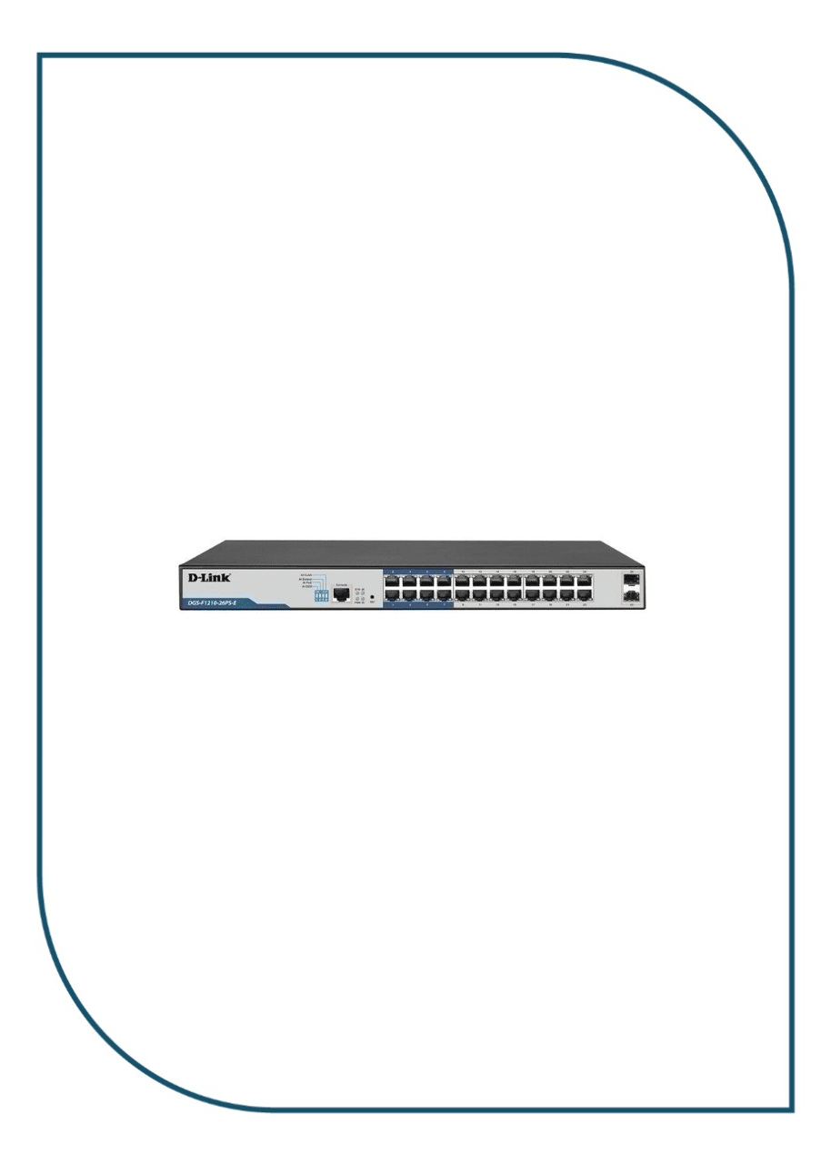 D-Link (DGS-F1210-26PS-E) Layer 2 Gigabit Managed Long Range PoE+ Switch DGS-F1210-26PS-E