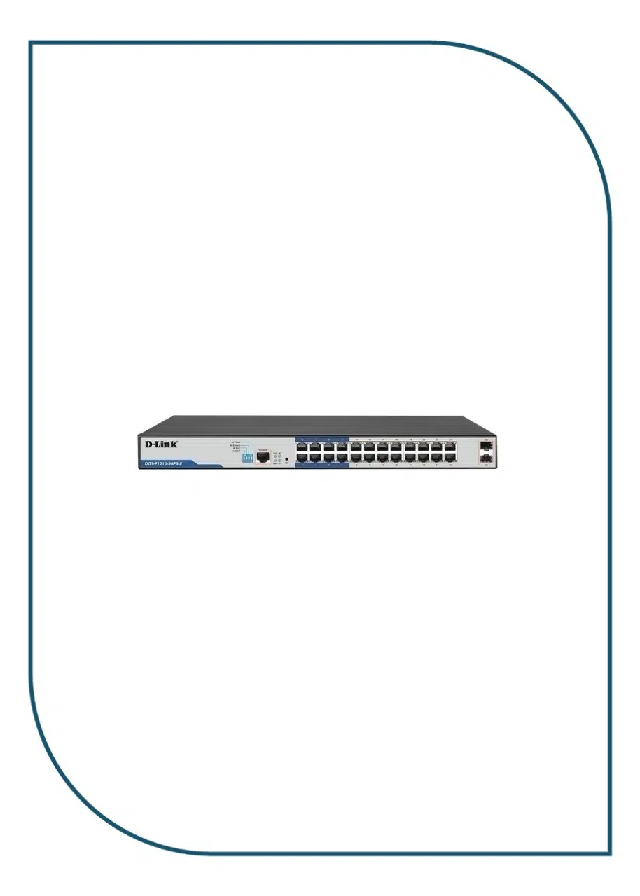 D-Link (DGS-F1210-26PS-E) Layer 2 Gigabit Managed Long Range PoE+ Switch DGS-F1210-26PS-E