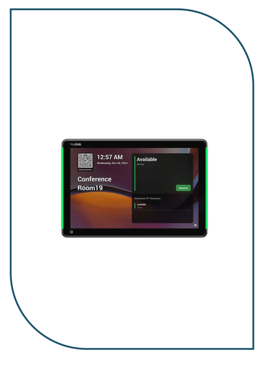 Yealink RoomPanel Plus E2 Meeting Room Scheduling Panel RoomPanel Plus E2