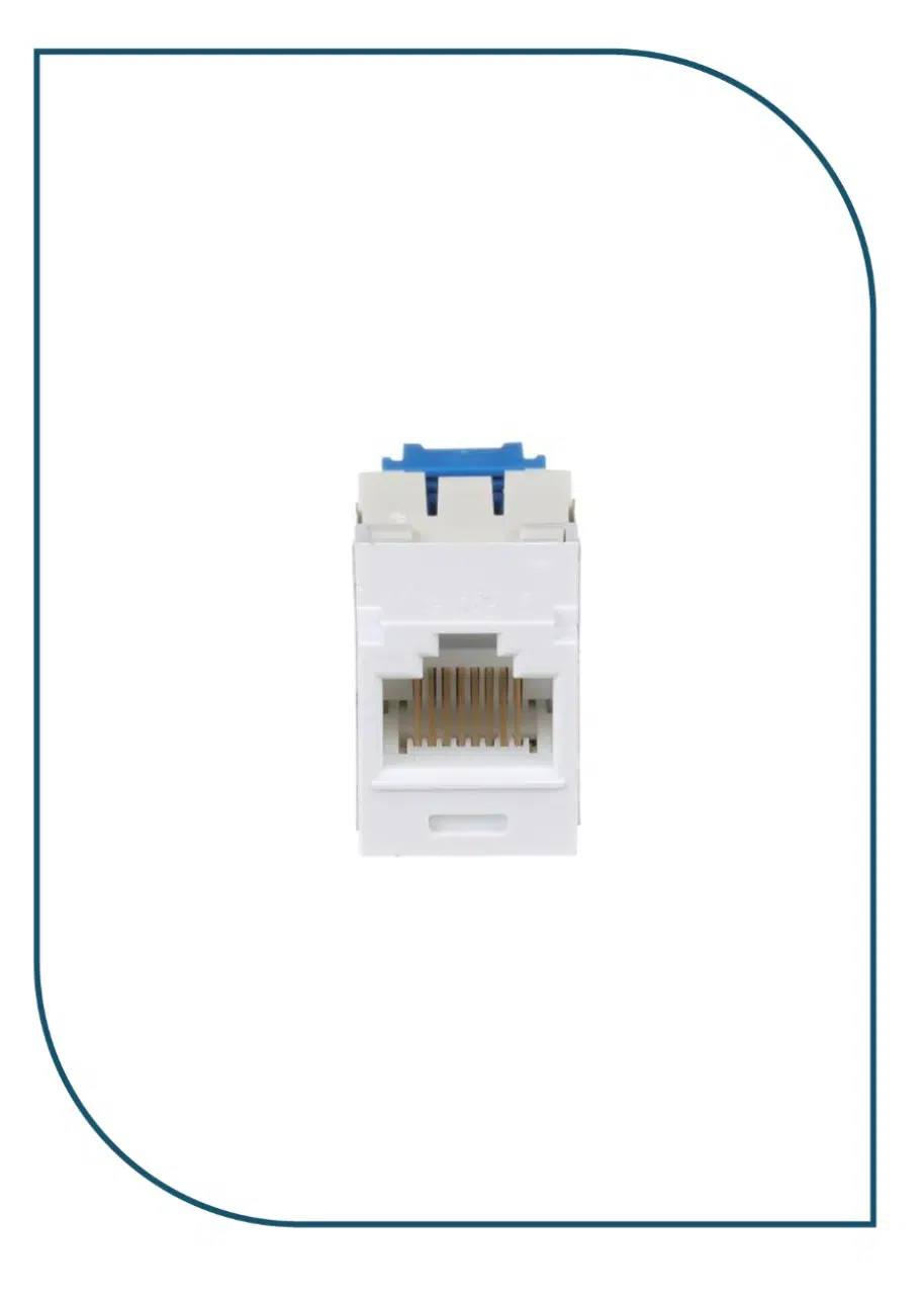 Panduit (CJ6X88TGAW) – Pan-Net / Mini-Com® Cat6A UTP RJ45 TG Jack Module, Arctic White CJ6X88TGAW