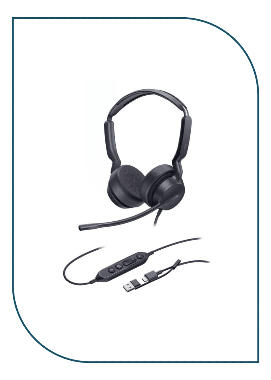 Yealink UH42 Dual Teams USB-C/A – Professional USB Wired Stereo Headset UH42
