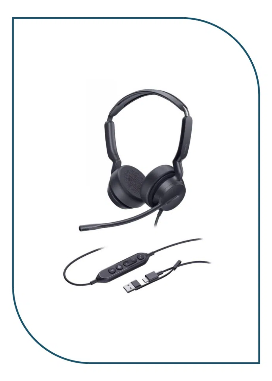 Yealink UH42 Dual Teams USB-C/A – Professional USB Wired Stereo Headset UH42