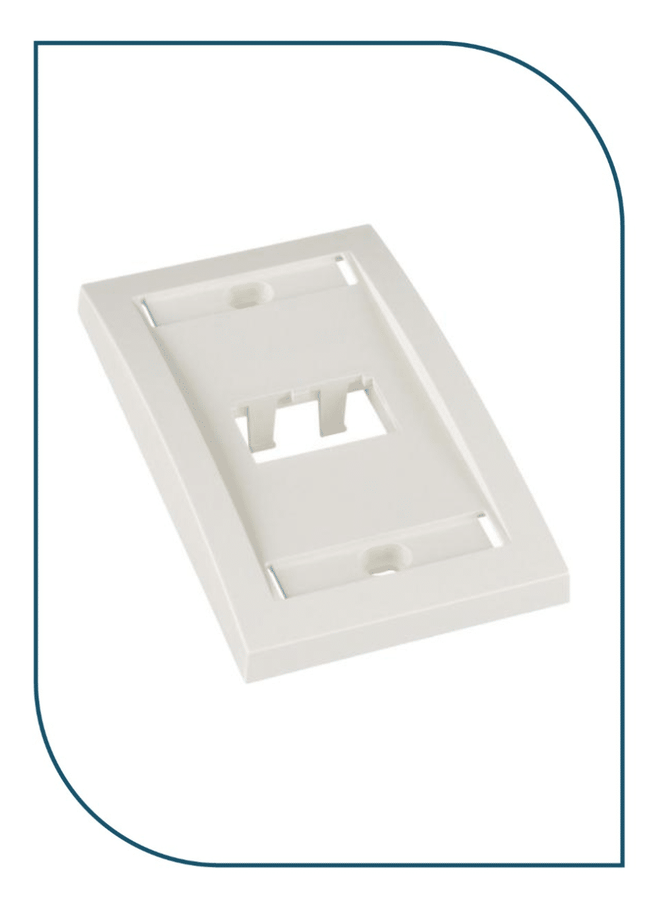 Panduit (CFPUKS2SAWY) 2-Ports Faceplate Frame CFPUKS2SAWY