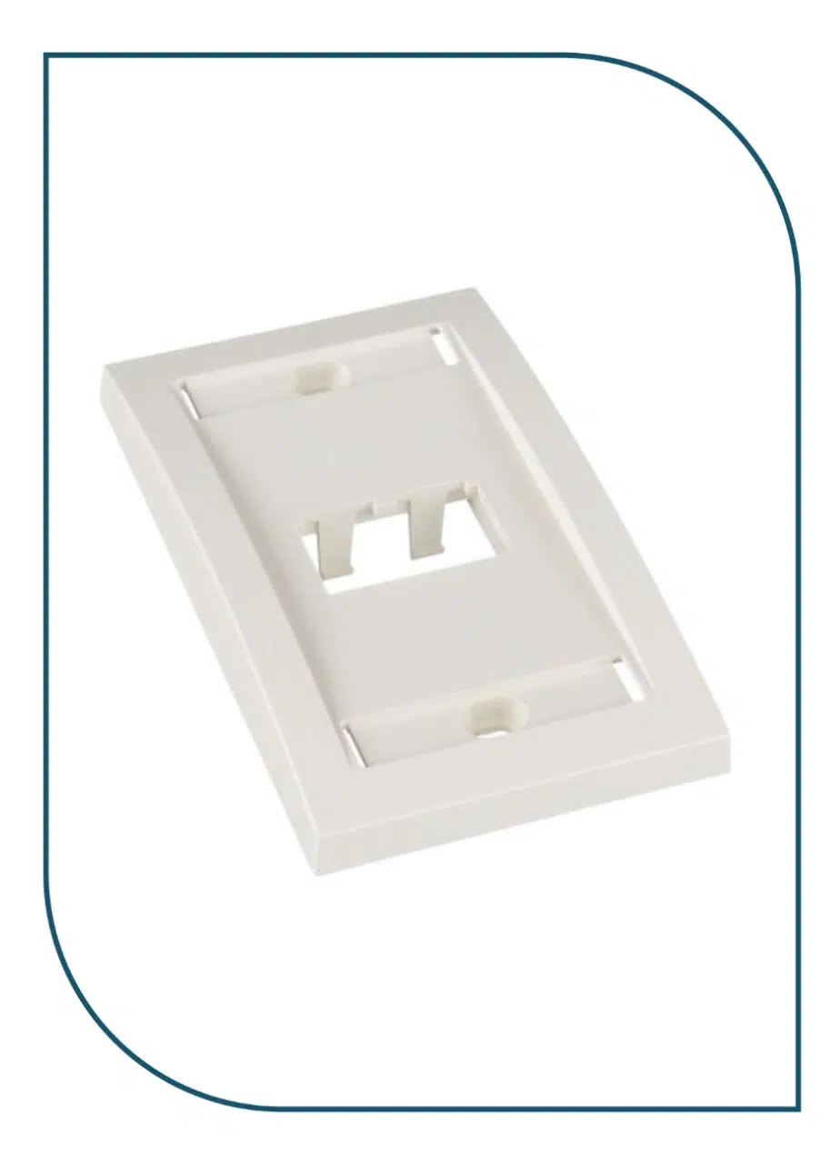 Panduit (CFPUKS2SAWY) 2-Ports Faceplate Frame CFPUKS2SAWY