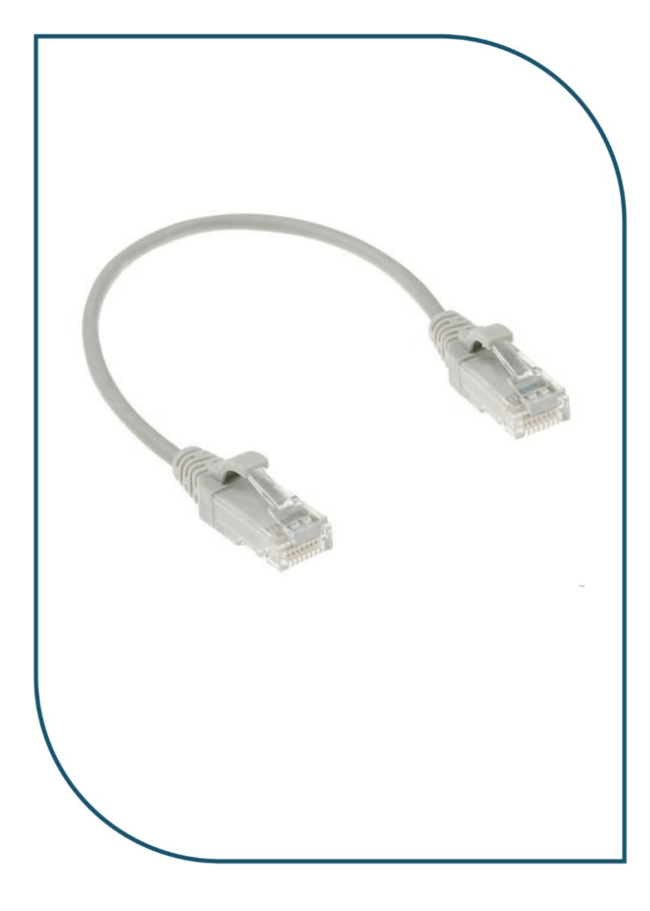 Premium-Line (186920105) Category 6 U/UTP Slim Patch Cord Snag proof boot LSOH, Grey, 1m length 186920105