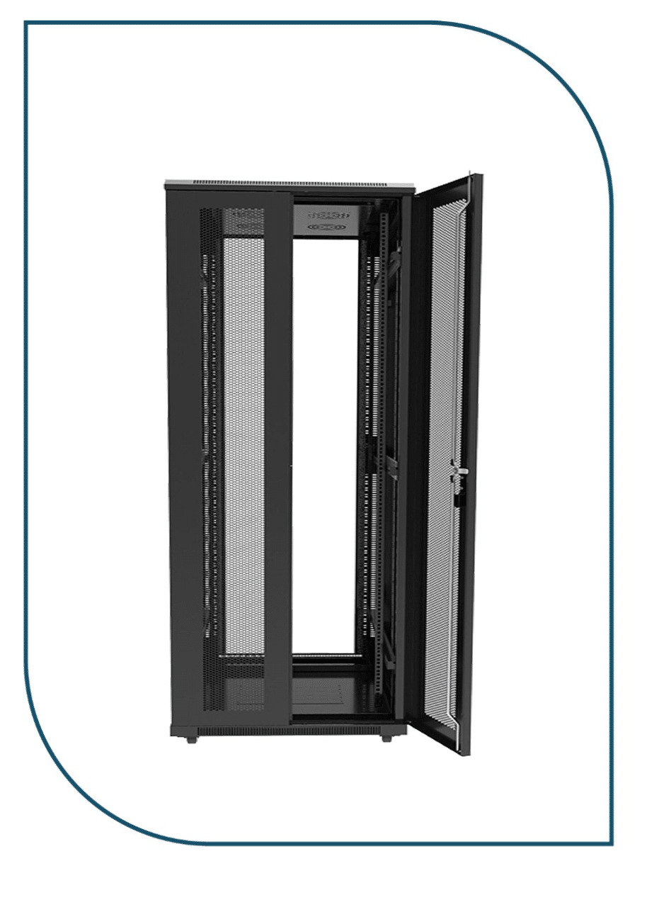 Prorack 42U 800×1200 Standing Server Rack with Vented Door – (PR-FV81242) PR-FV81242