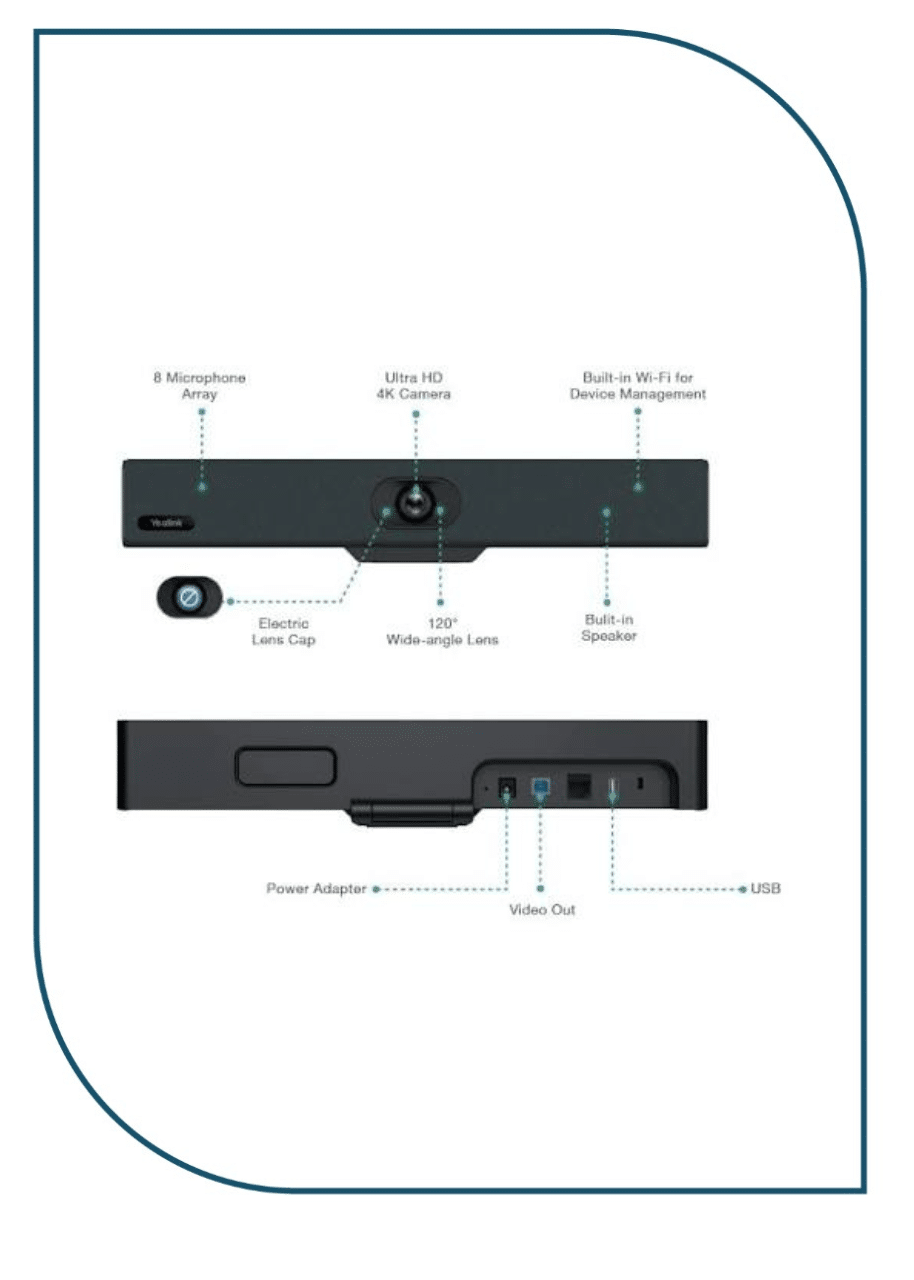 Yealink UVC34 All-in-One USB Video Bar UVC34