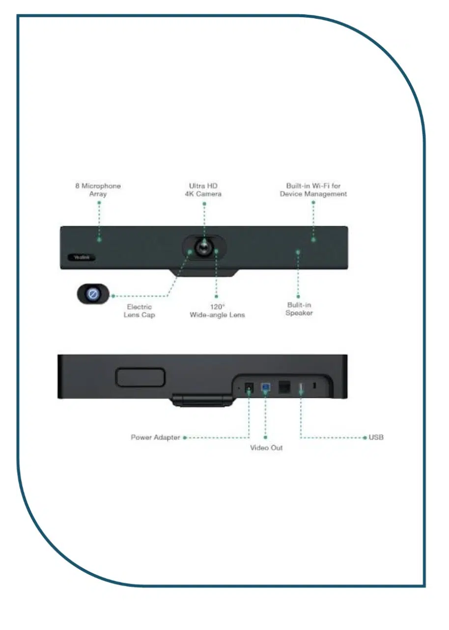 Yealink UVC34 All-in-One USB Video Bar UVC34