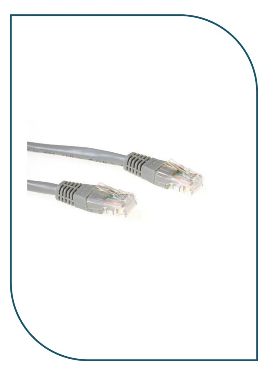 Premium-Line (1861100255) – Category 6 U/UTP Patch Cord, Snag Proof, PVC, Grey, 0.25m 1861100255