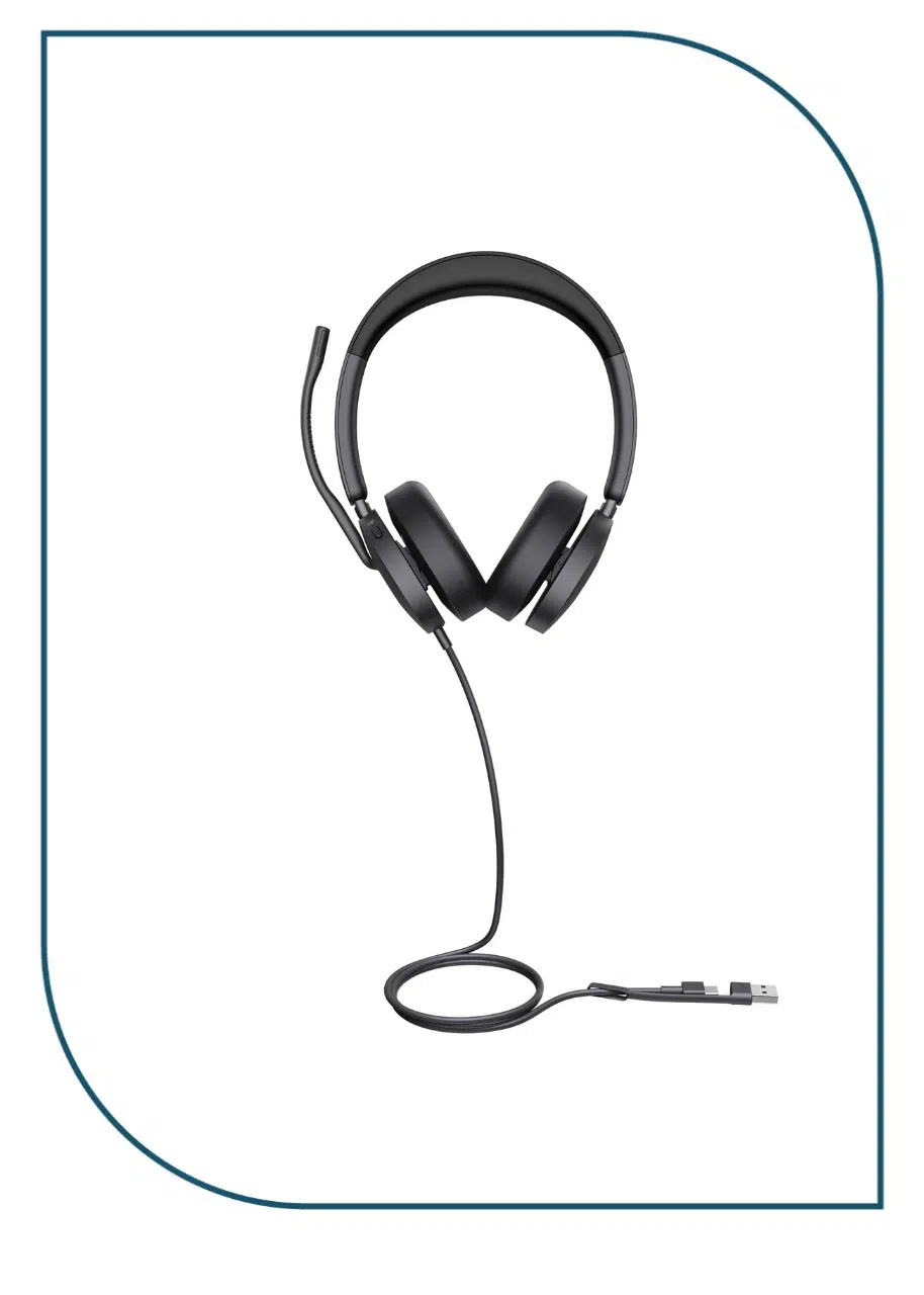 Yealink UH48 Dual Teams USB-C/A – Premium ANC USB Wired Stereo Headset UH48,