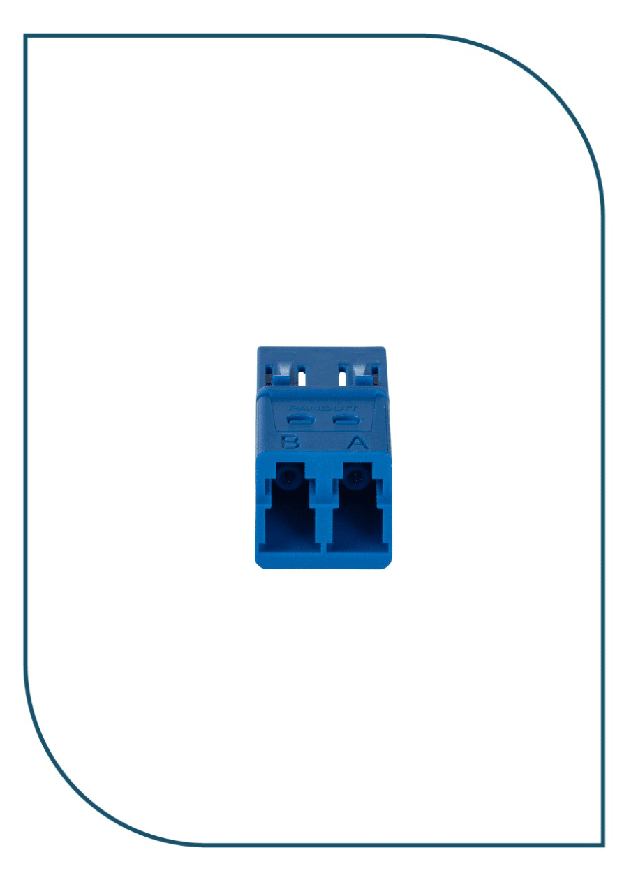 Panduit CMDSLCZBU – Mini-Com® Duplex LC Fiber Adapter Module, Singlemode, Blue CMDSLCZBU